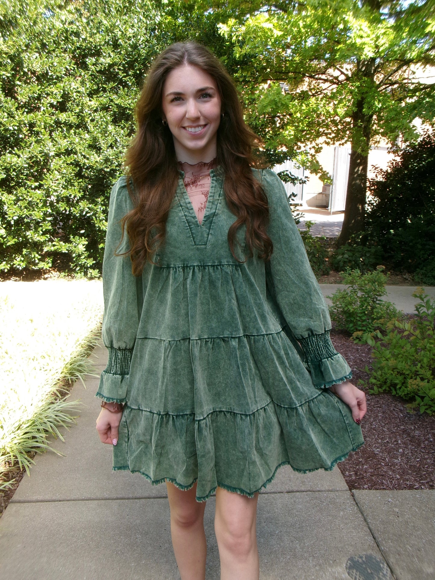 MaryAnne Ribbed Corduroy Dress