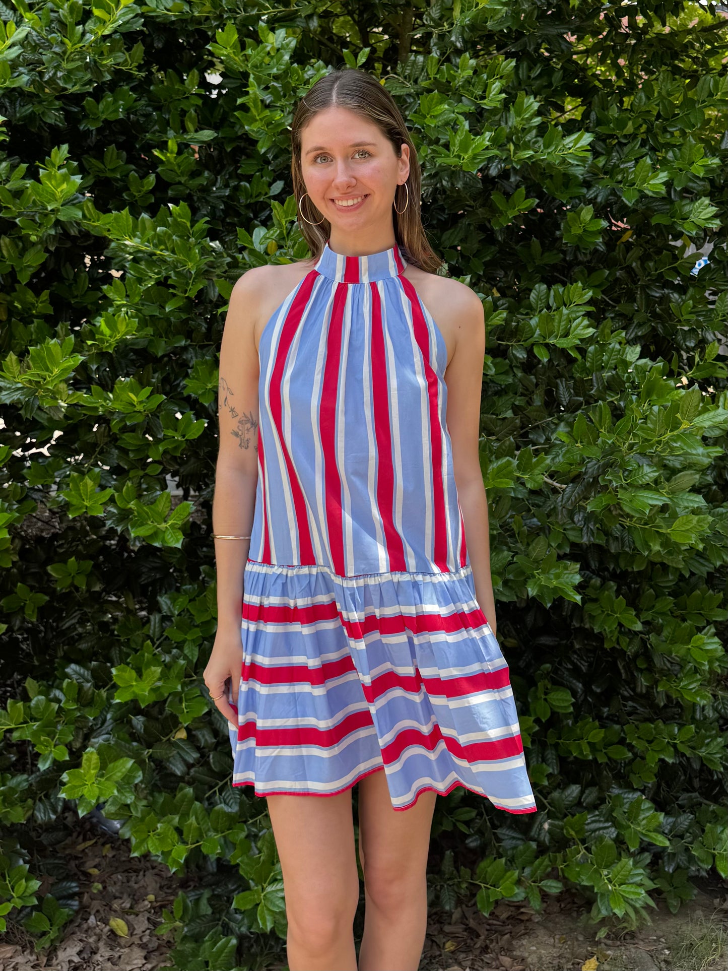 July Stripes Dropwaist Dress