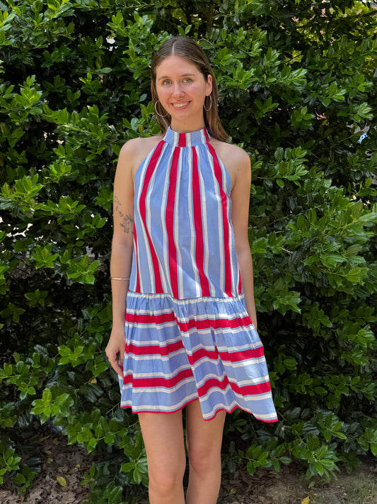 July Stripes Dropwaist Dress
