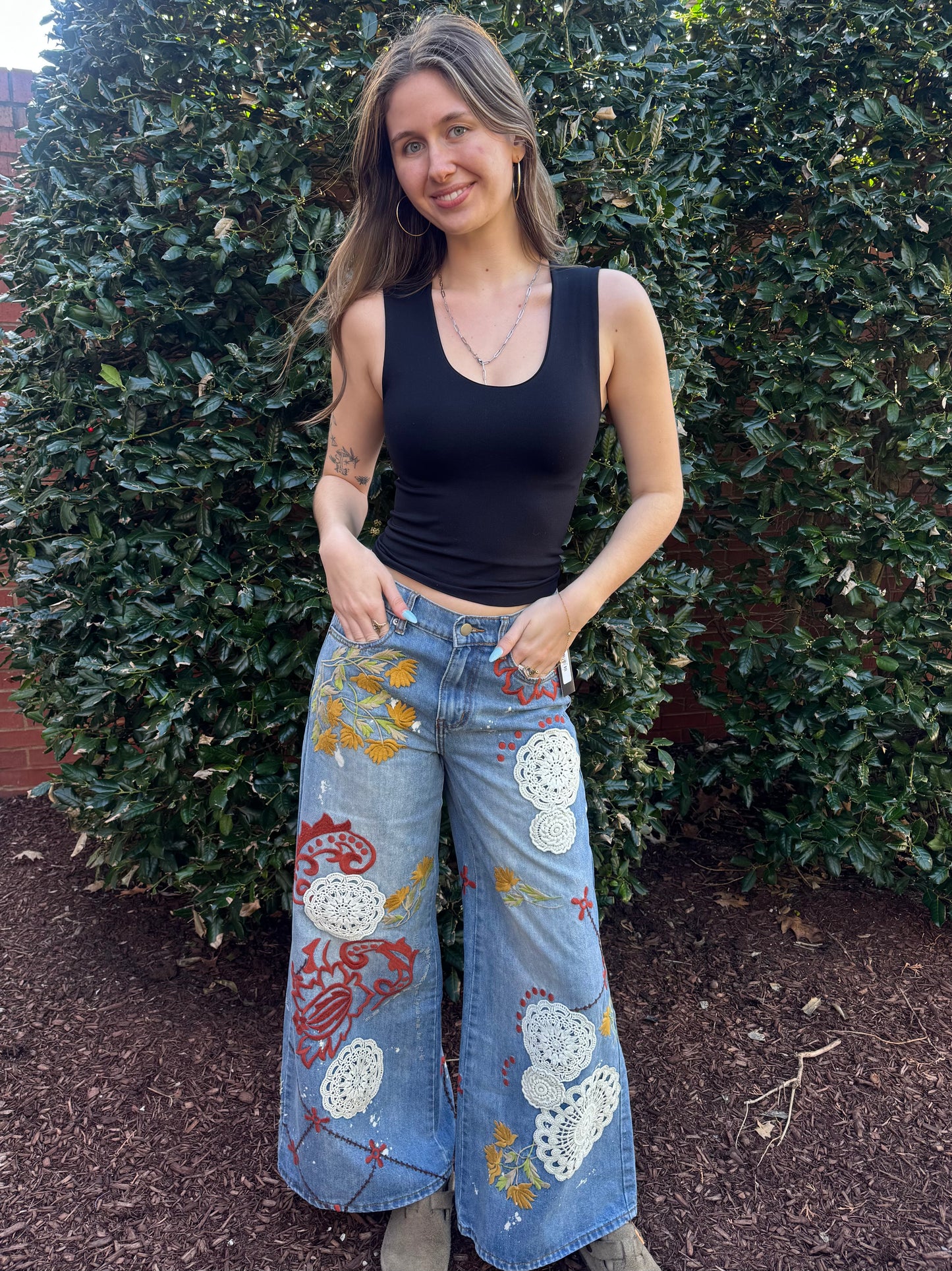 Lydias New Embroidered Jeans
