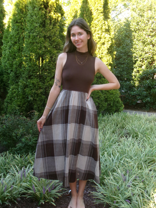 Isobelle Plaid Mock Dress