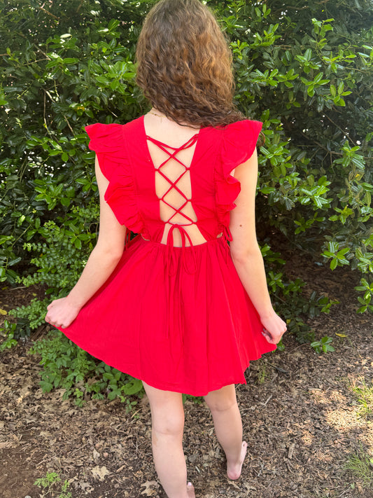 Lacie Berry Mini Dress