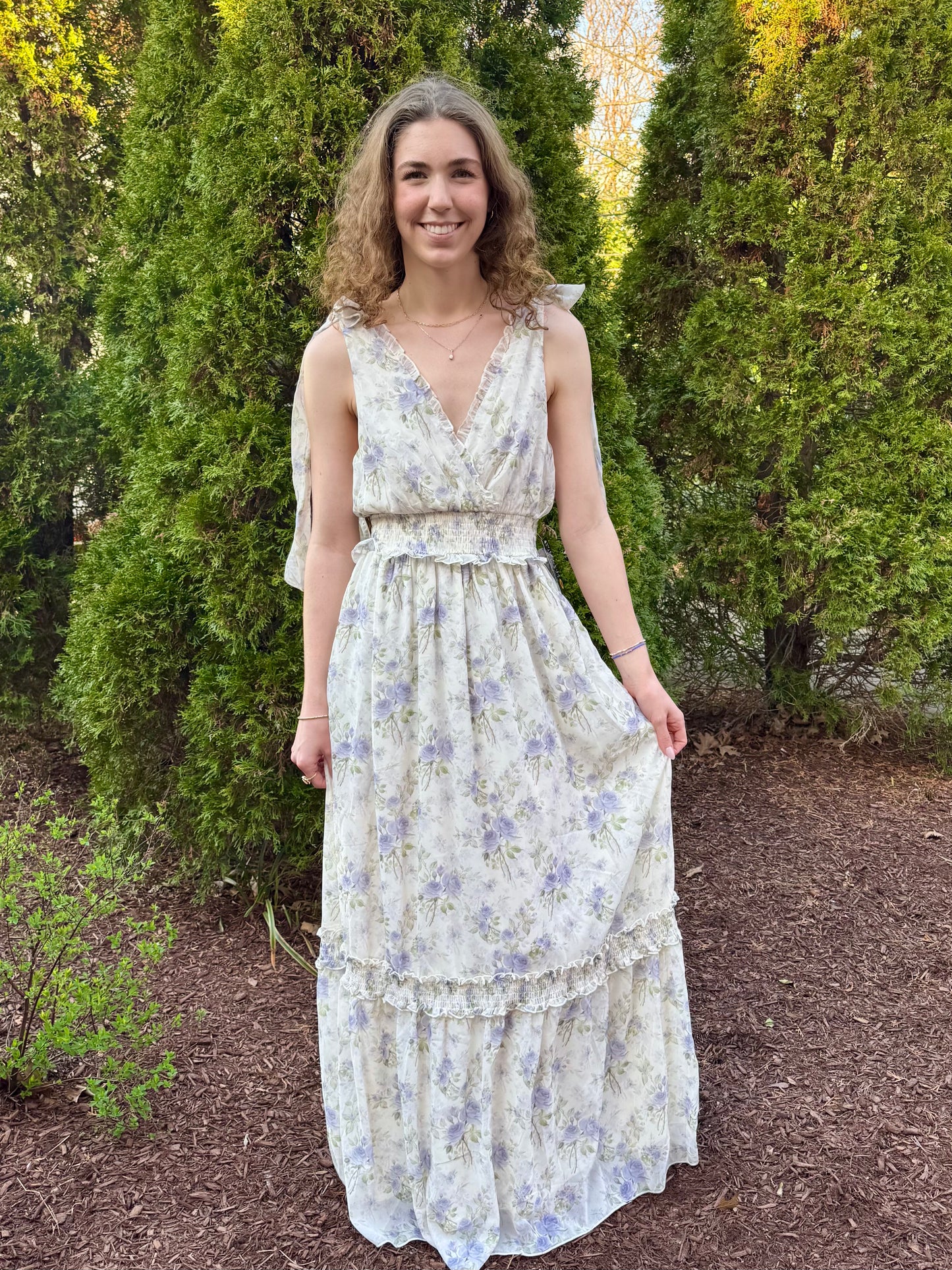 Blue Lotus Maxi Dress