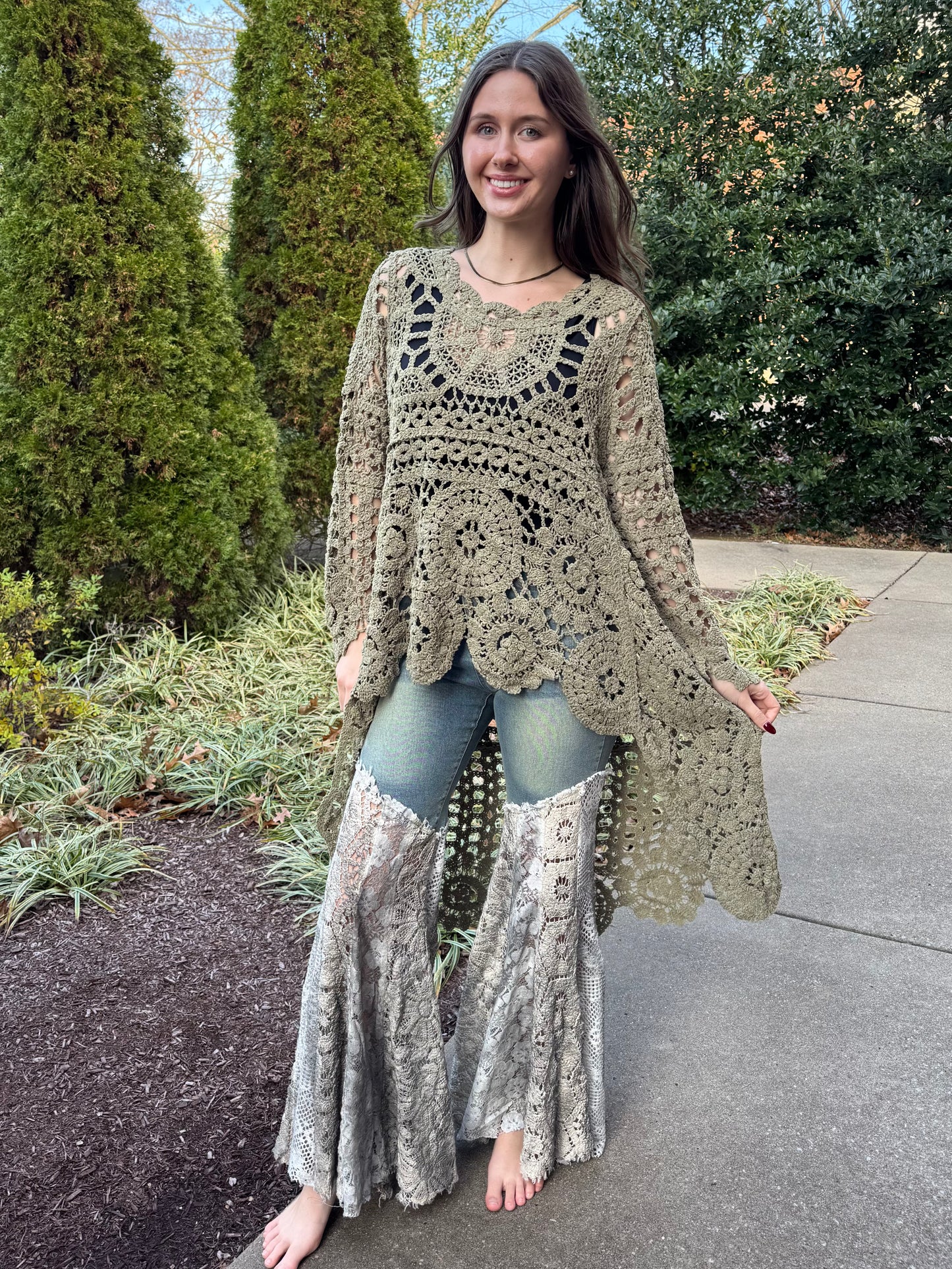 Sunny Day Hi-Lo Crochet Tunic