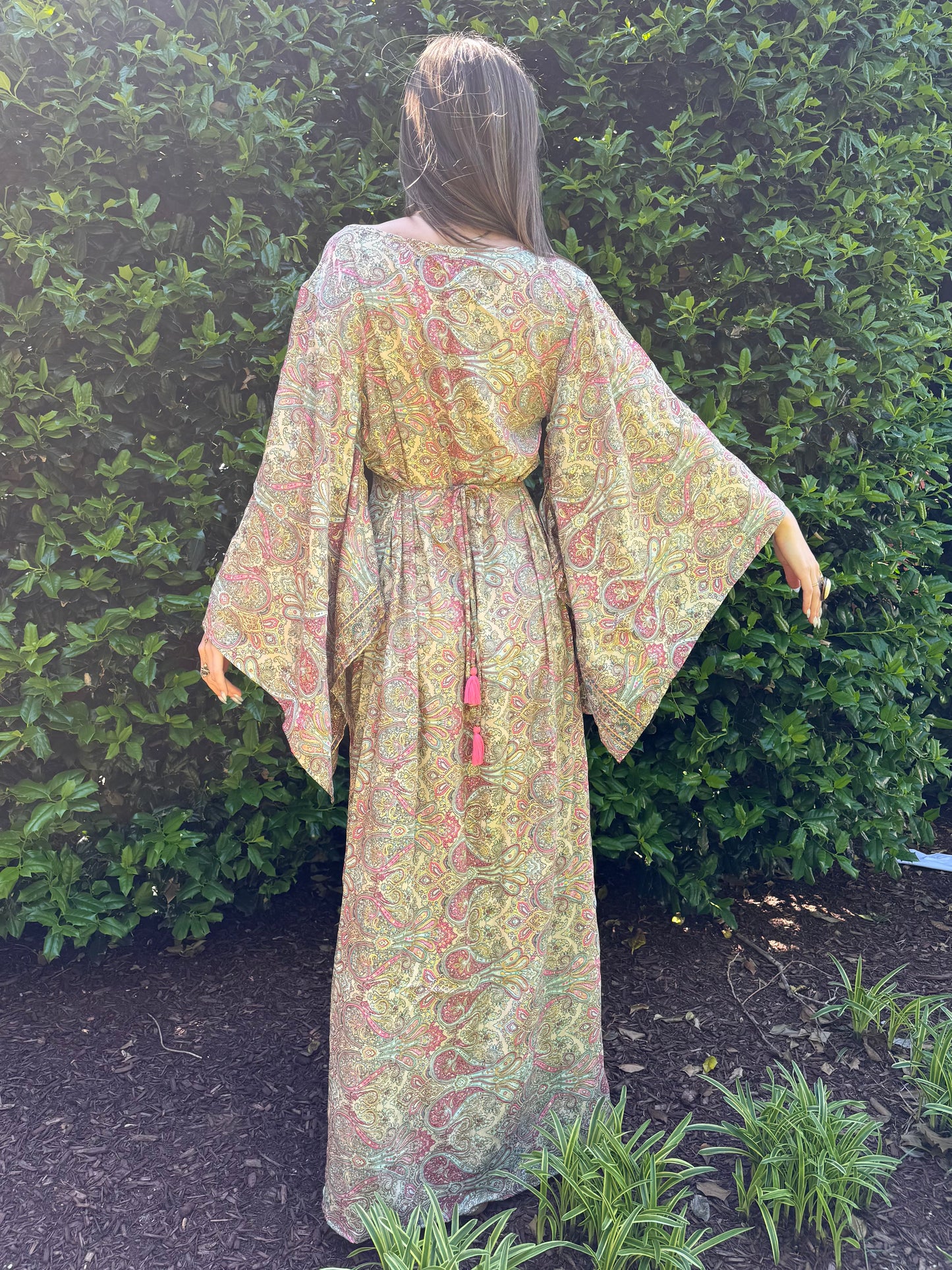 Faye Sari Golden Dress