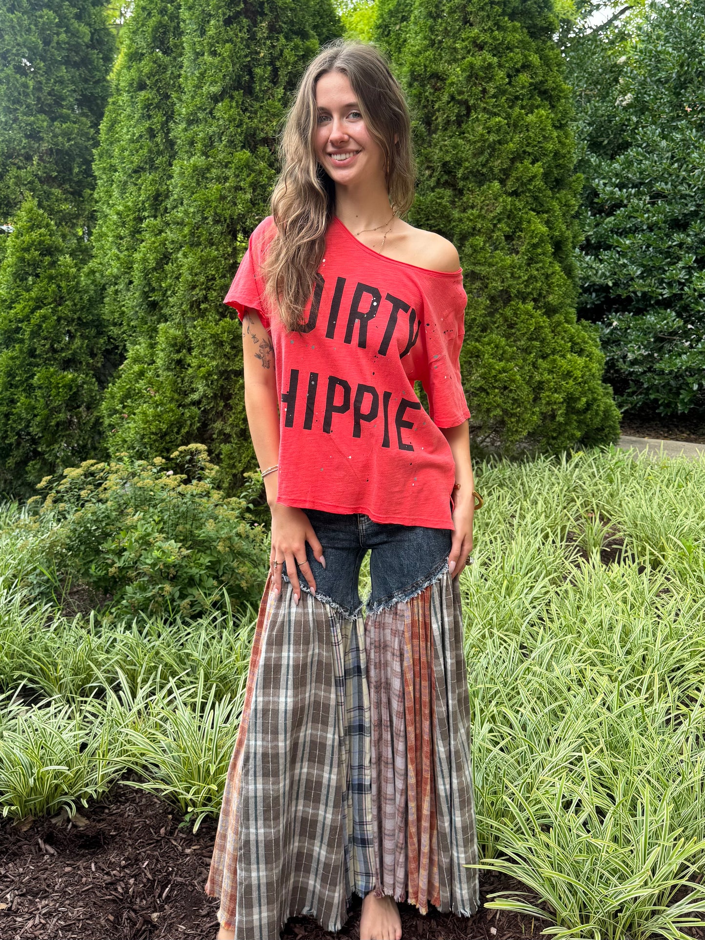 Flannel Jean Flare