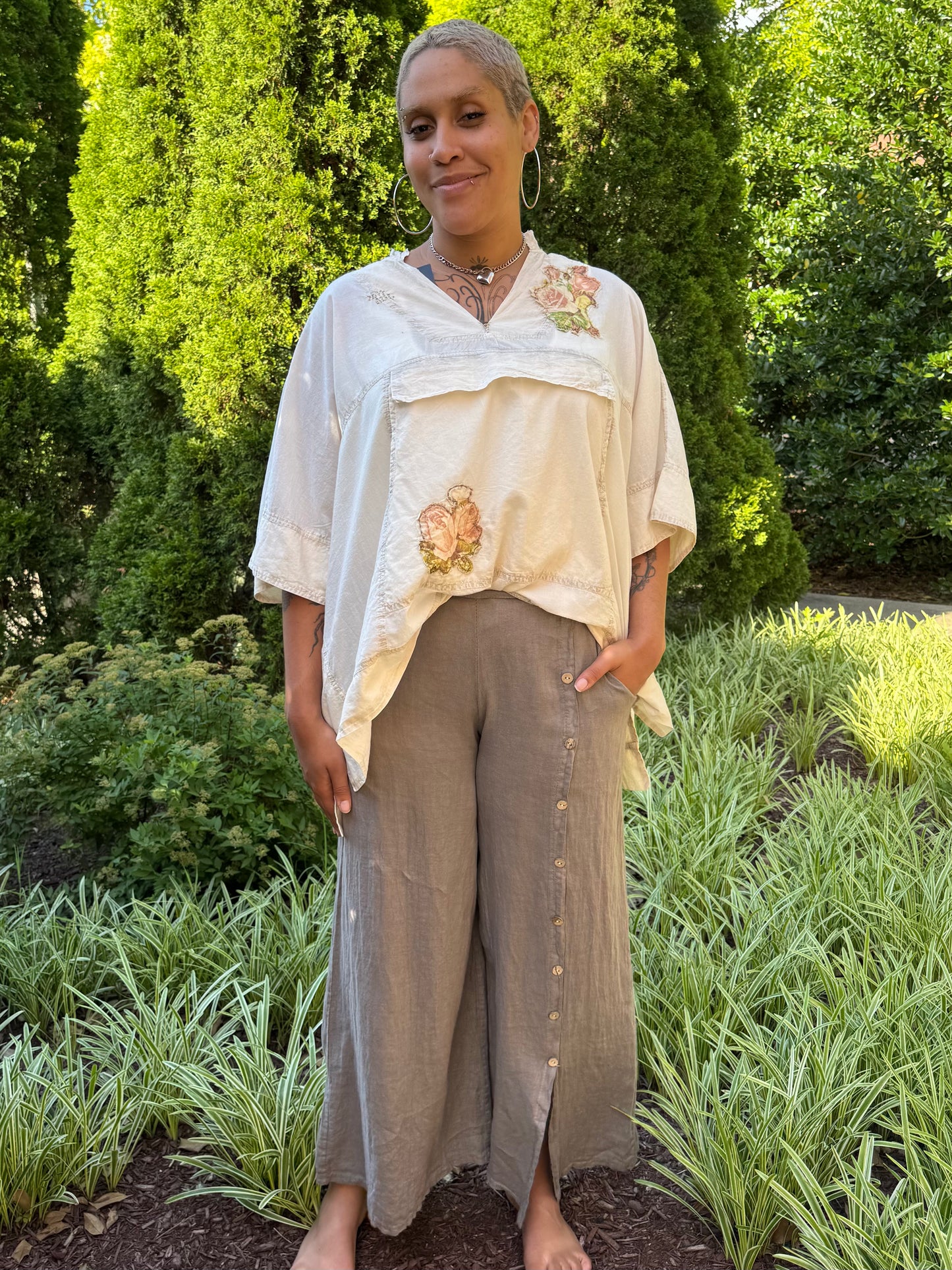 Deedee Linen Mocha Trouser