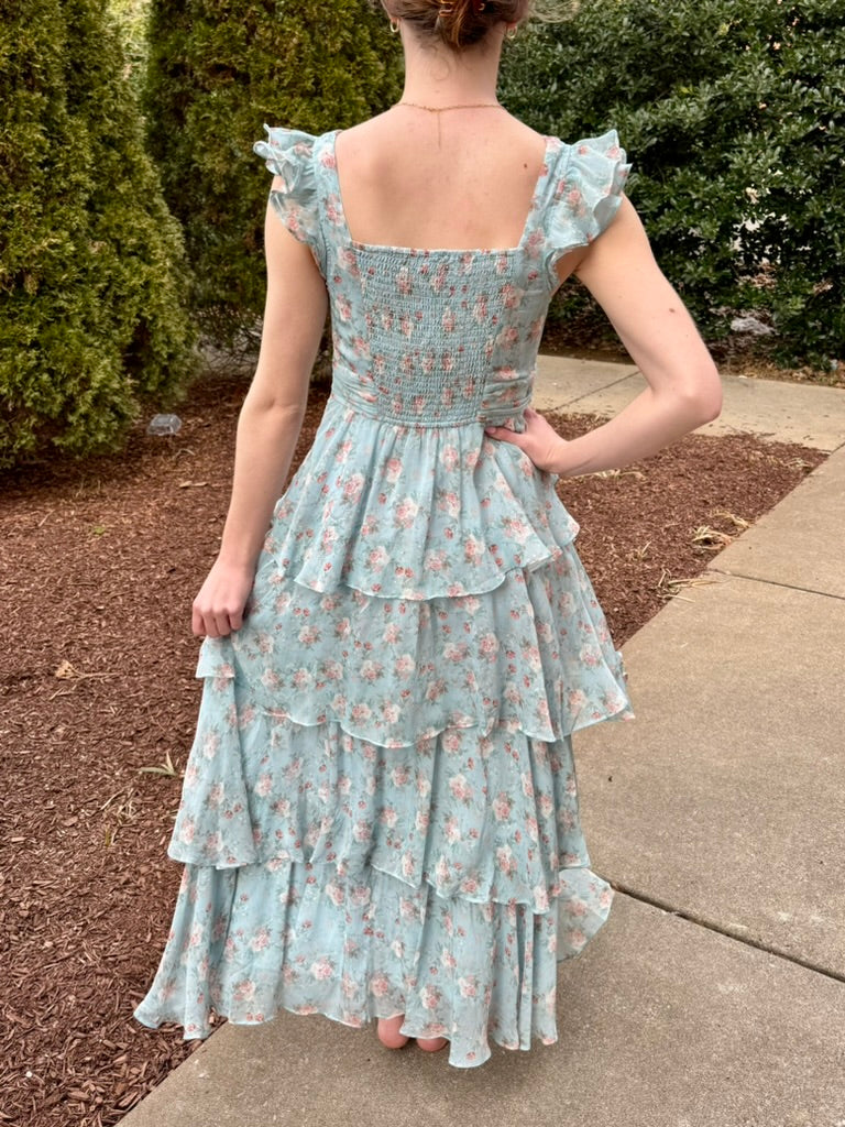 Under the Pavilion Floral Dress
