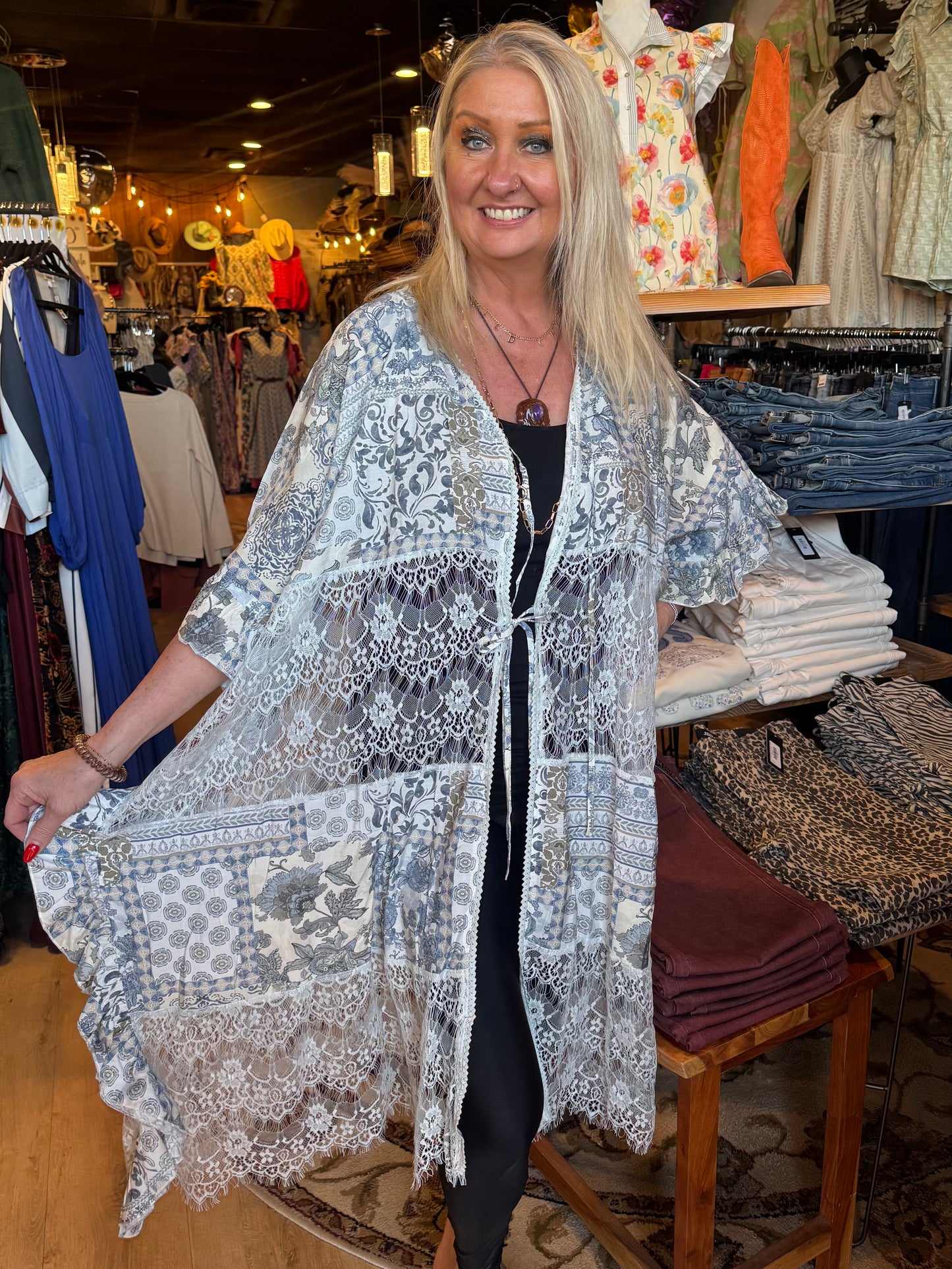 Spirit Guided Lace Kimono