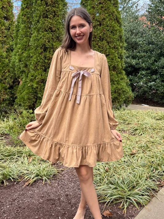 Savanna Latte Babydoll Dress
