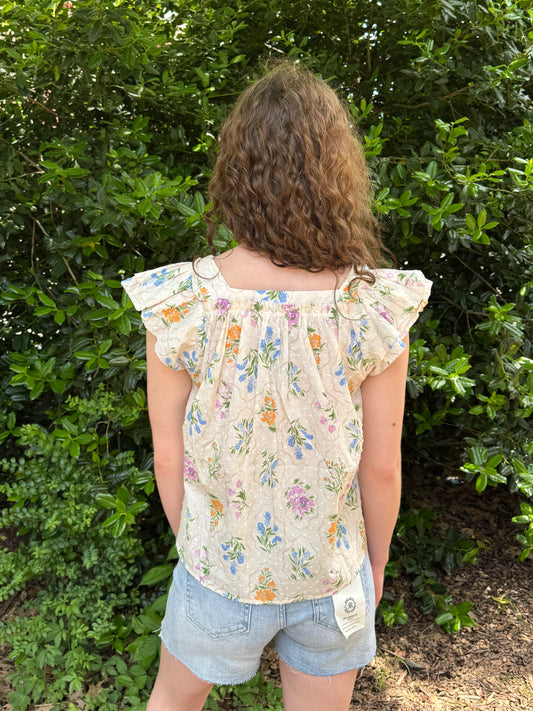 May Flowers Babydoll Tank