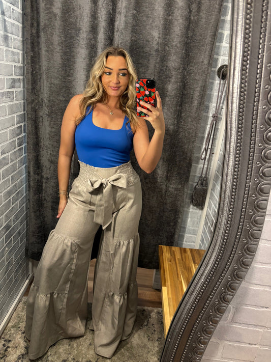 Curtain Tiered Wide Leg