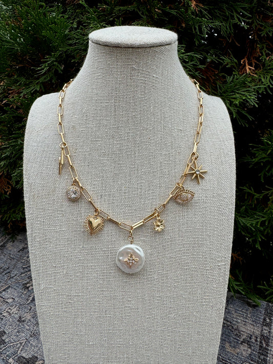 Gold Charm Necklace