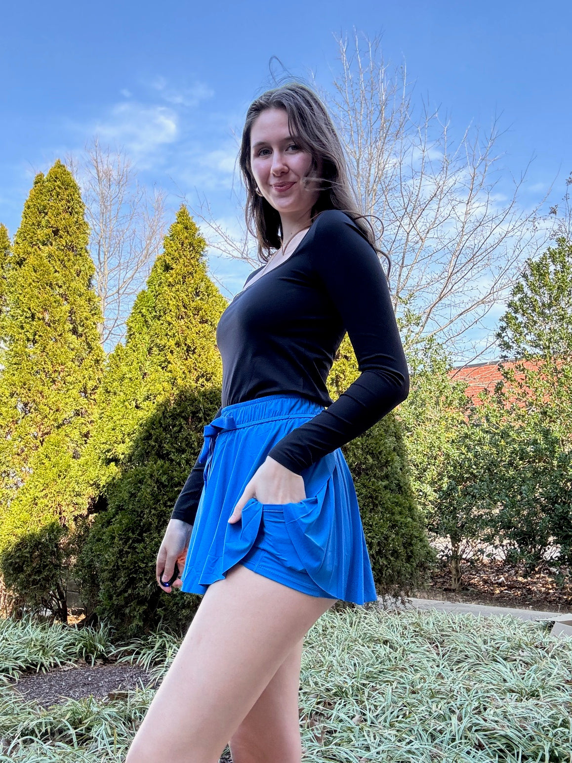 Athletic Mini Skirt w/ Shorts