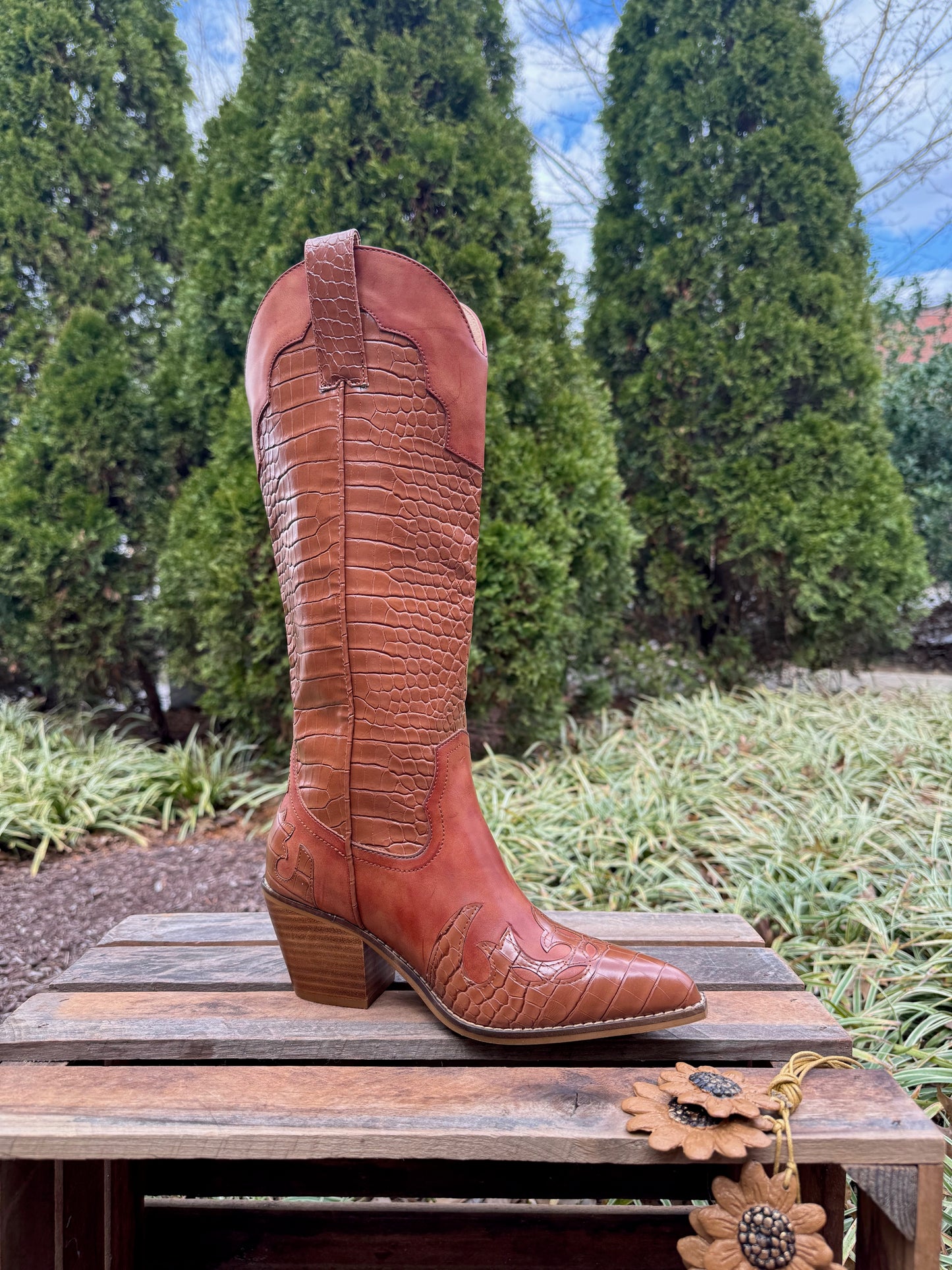 Croco Whiskey Boot