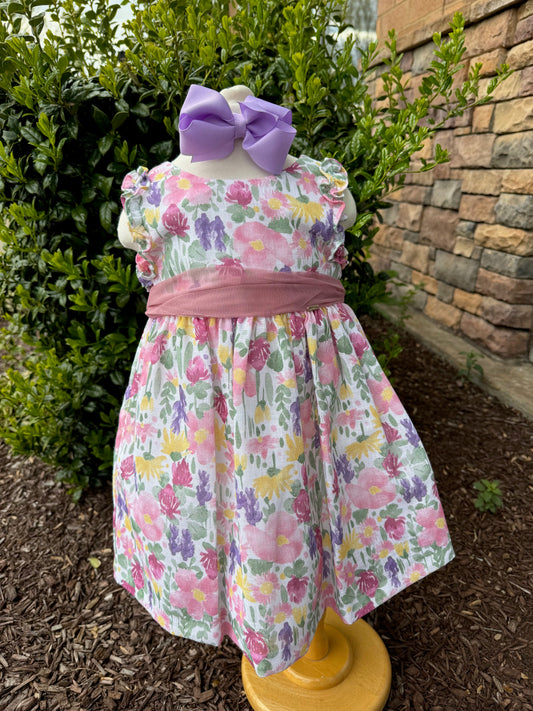 Dahlia Infant Sash Dress