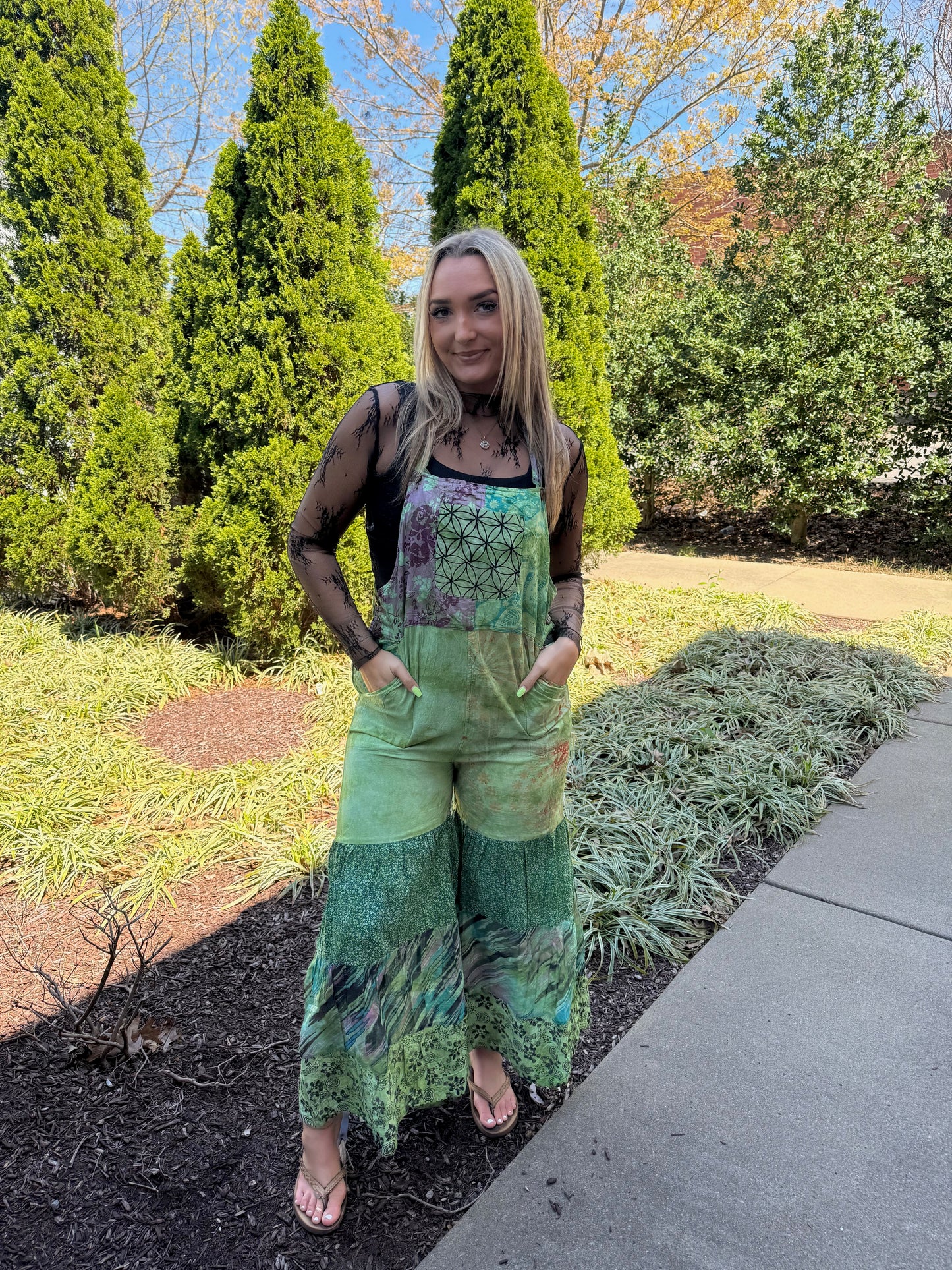 Fern Grove Patchwork Overall