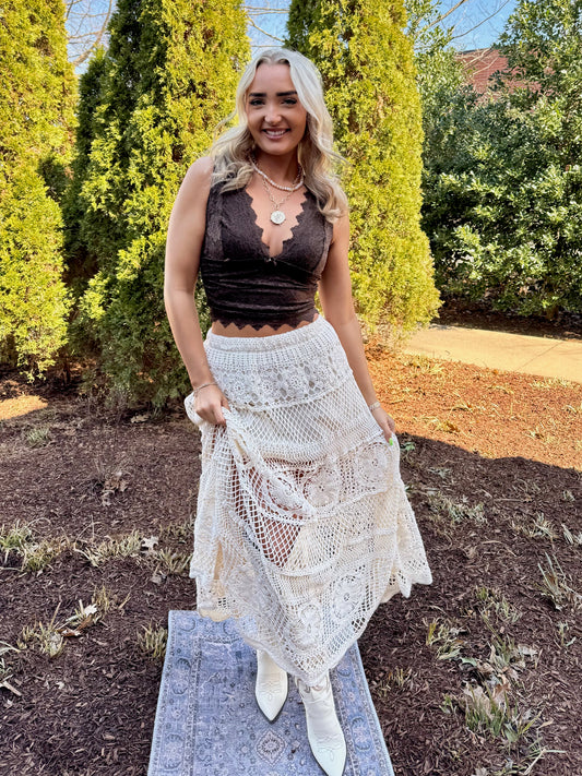 Kerry Cocoa Lace Cami