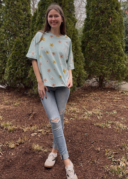 Flower Power Washed Tee