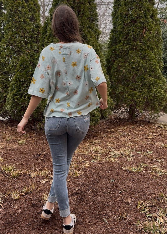 Flower Power Washed Tee