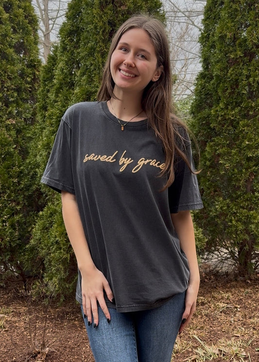 Saved By Grace Puffy Tee