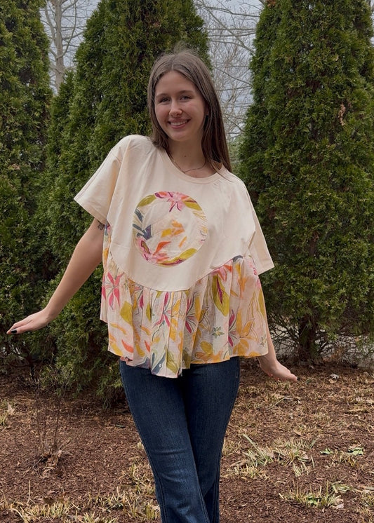 Peace, Love, & Flowers Top