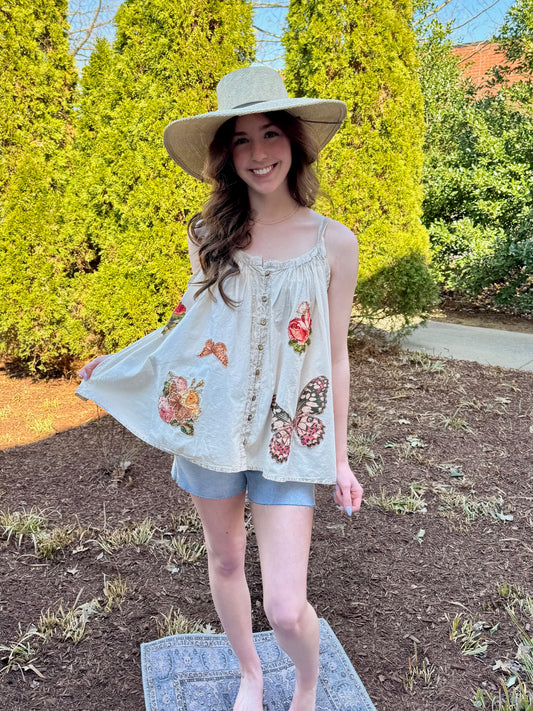 Rosalee Hand Stitched Tank