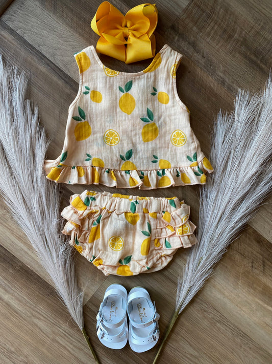 Lil Lemon Bloomer Set