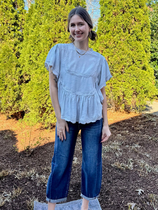 Mary Ella Crepe Top