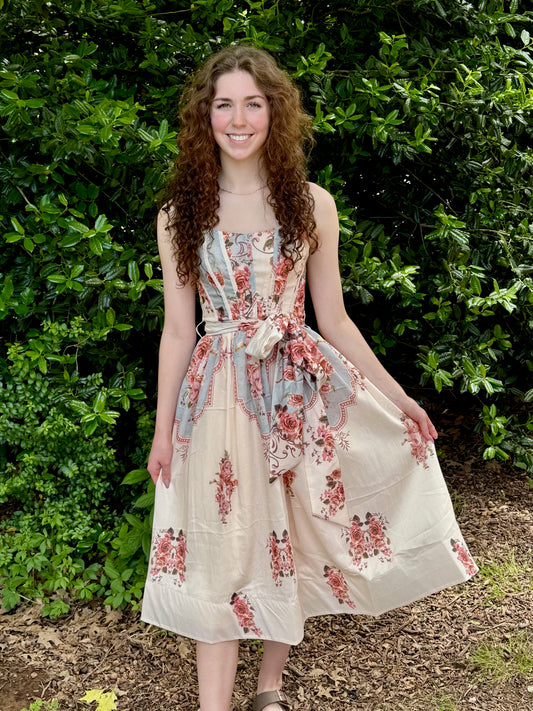 Aurora Corset Midi Dress