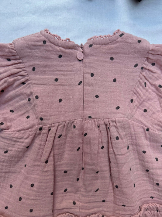 Lil Strawberry Milk Dot Dress