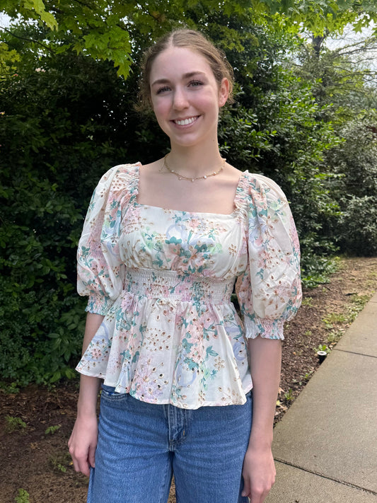 Aurora Pixie Peplum Top