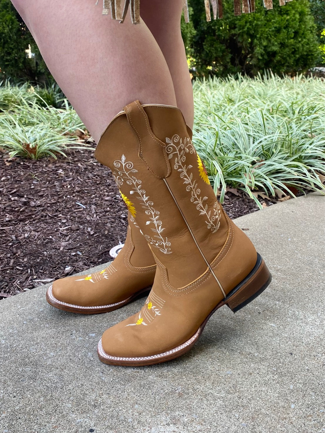 Sunflower Cowgirl Boot