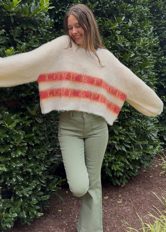Peace + Love Fuzzy Sweater