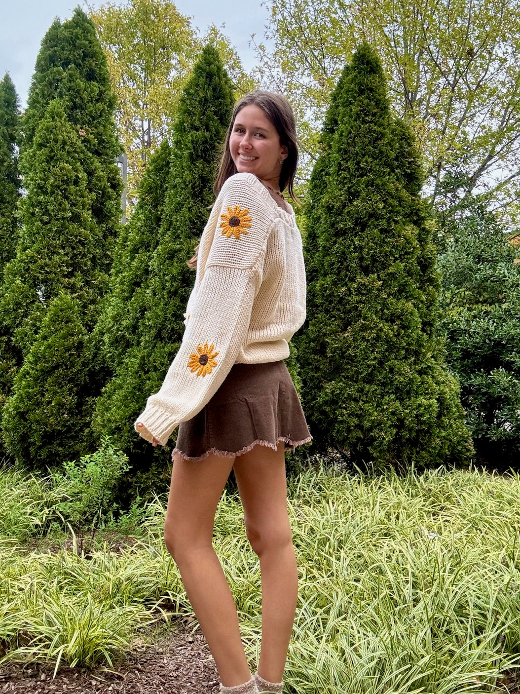 Crochet Sunflower Cardi