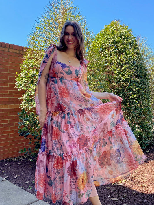 Blooming Meadow Tie Maxi