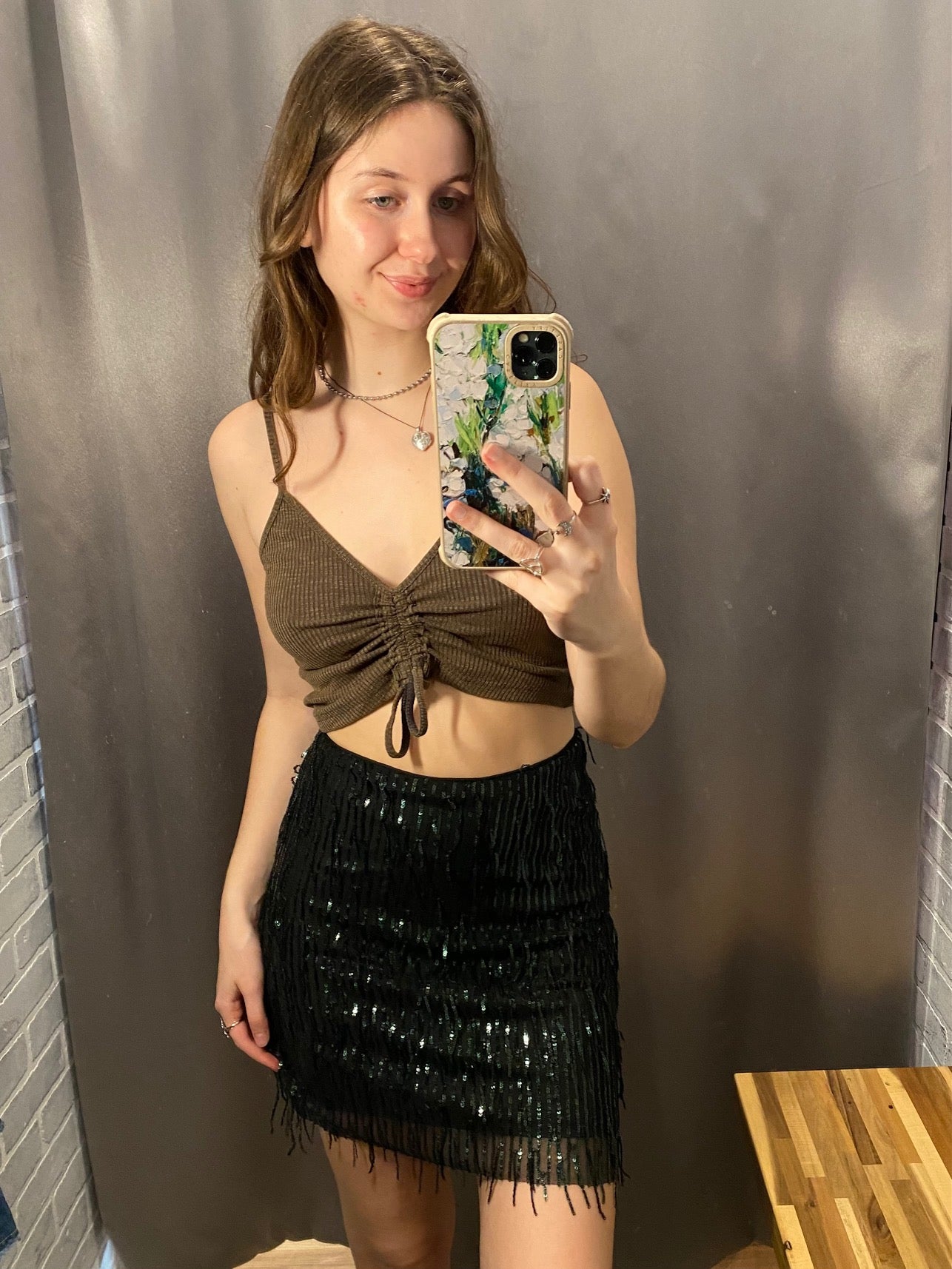 LA Gal Sequin Skirt