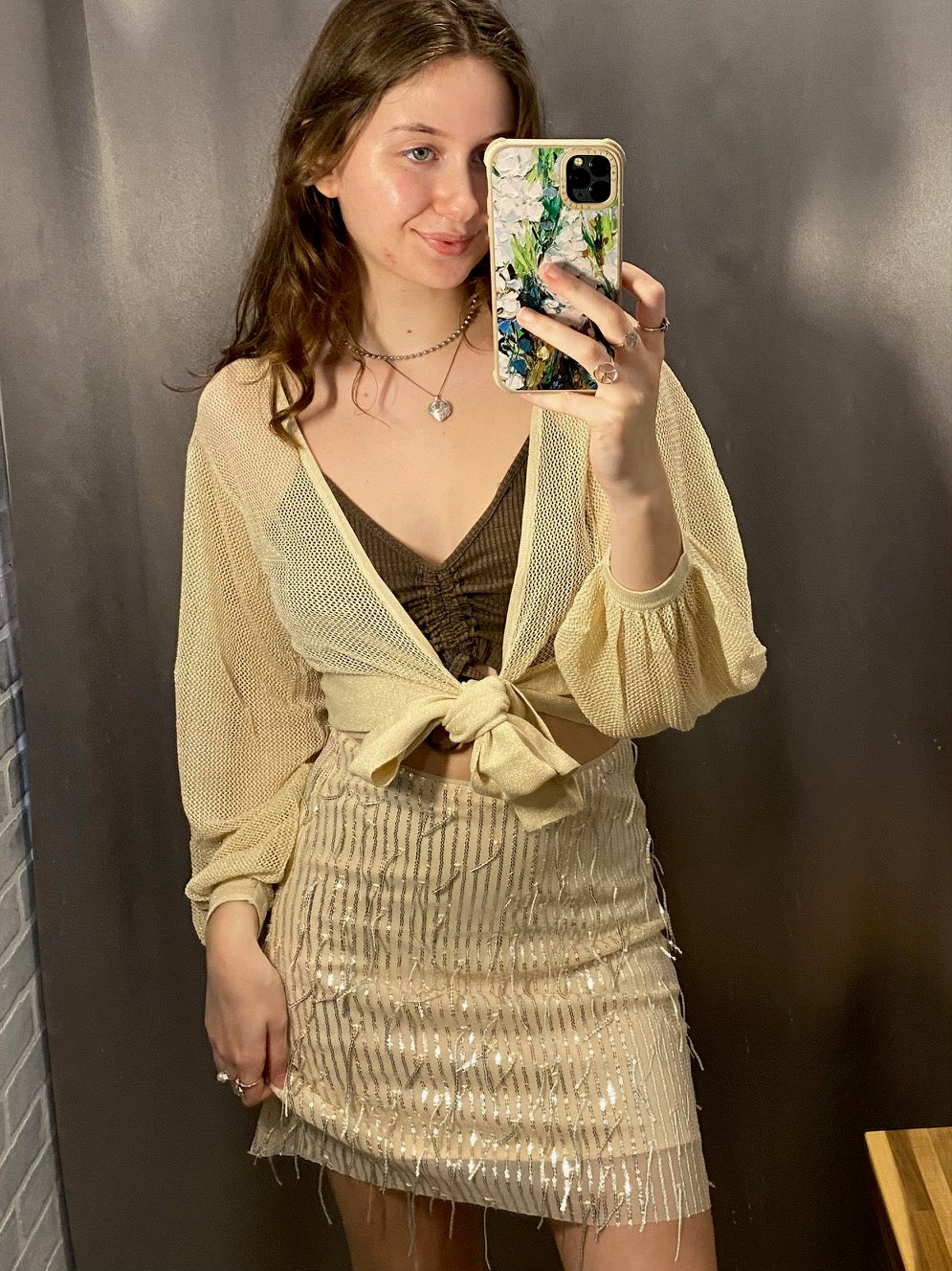 LA Gal Sequin Skirt